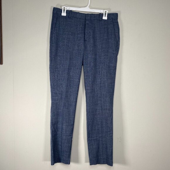 Perry Ellis SLIM FIT Dress Pants Men's 32 x 32 Mid Rise Blue Business Office - Picture 1 of 14